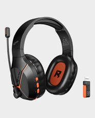 Meetion BTH011 Tri-Mode Wireless Gaming Headset | Up to 25 Hours Battery Life | Omni-directional Microphone | 50mm Drivers | Call Noise Reduction | 2.4G USB Type-C, Bluetooth 5.3 & Wired Connectivity - Black