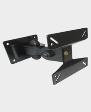 Skill Tech SH 10P Low Cost Full-Motion TV Wall Mount | 14 - 32 Inch Screen Size Compatible | Steel and Plastic Build | 10kg Weight Capacity | 100mm Profile | VESA 100x100 | ±30° Tilt and Swivel | Easy Installation