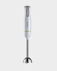 Kenwood 600W Hand Blender | Stainless Steel Blade | 1 Speed with Turbo Function | Ergonomic Textured Grip Handle | Detachable Shaft for Easy Cleaning | Durable and Efficient Blending | HBM02.001WH - White/Silver