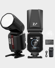 NEEWER Z3-N TTL Round Head Flash Speedlite for Nikon Cameras | 100Ws Power | 2.4G Wireless System | High Speed Sync 1/8000s | 3000mAh Lithium Battery | Touchscreen Control | Black