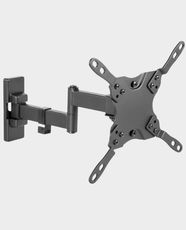 Skill Tech SH 23P Single Arm Full Motion TV Wall Mount | 13 - 43 Inch Screen Size Compatible | 20kg Capacity | VESA 200x200 | ±90° Swivel | +5°/-12° Tilt | ±3° Level Adjustment | Adjustable Profile | Cable Management