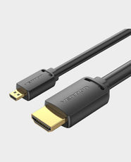 Vention Micro HDMI to HDMI Cable | 1.5m Length | 4K@60Hz UHD Support | 18Gbps High Speed Transmission | Durable Gold Plated Connector | Compatible with Camera/ Tablet/ Laptop to TV/Monitor | AGIBG