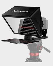 NEEWER Basics X12B Tablet Teleprompter | 12 inch HD Display | Aluminum Alloy Foldable Build | 75% Beam Splitter Glass | RT113 Remote / App Control | Compatible with iPad/Tablet - Black