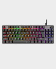 Meetion MK008 Pro RGB Wired Mechanical TKL Gaming Keyboard | 87/88+1 Keys Keys | Hot-Swappable Switches | Full-Key Anti-Ghosting | 1.8m Cable Length | Durable Metal Matte Panel - Black