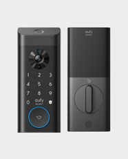Anker Eufy Video Smart Lock E330 3-in-1 Keyless Entry Door Lock | 2K HD Camera with f/1.6 Lens | Fingerprint Recognition | Built-in Wi-Fi | 10,000mAh Rechargeable Battery | Local Storage - Light Gray