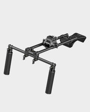 NEEWER SR007 Universal Shoulder Rig Kit | Arca-Type Quick Release Baseplate | Dual Silicone Handles | Supports Up to 11lb Load | Stable & Ergonomic Design - Black
