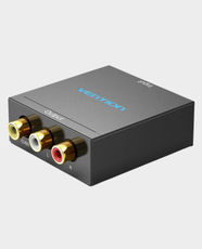 Vention HDMI to RCA (AV) Converter | 1080p HD Support | NTSC/PAL Switchable | Gold-Plated Connectors | Plug & Play Design | Compatible with HDMI to AV Devices | AEEB0 - Black