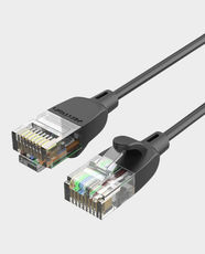 Vention Cat6A UTP Ethernet Patch Cable | 10m Length | Male-To-Male RJ45 Connector | Up To 10Gbps Data Transfer Speed | Compatible With PC, Laptop, Router, Modem, Smart TV & Network Devices | IBIBL - Black