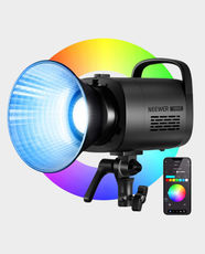 NEEWER CB100C 130W RGB LED Video Light | 27000lux/1m Illuminance | 2700K-6500K Color Temperature | Aluminum Alloy | 17 FX Scenes | App Control and Built In 2.4G | Works for Filmmaking and Studio Lighting Production - Black