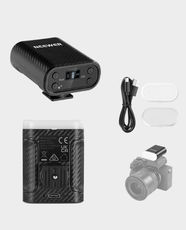 NEEWER N12L Entry Level Version Mini Camera Flash with LED Video Light | GN12 Output | 8 Power Levels | 5600K Daylight | Built in Rechargeable Battery | Hot Shoe Compatible - Black