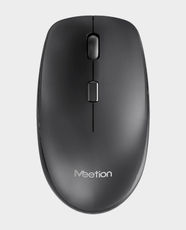Meetion BTM100 Wireless Silent Office Mouse | Adjustable 1200 - 3800 DPI | 2.4G + Bluetooth Connectivity | Silent Click Design | 125Hz Polling Rate | 220 Hours Battery Life | Multi-System Compatibility - Black