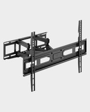Skill Tech SH 740P Dual Arm Full Motion TV Wall Mount | 37 - 80 Inch Screen Size Compatible | 40kg Capacity | VESA 600x400 | ±60° Swivel | +3°/-15° Tilt | 67–355mm Adjustable Profile | Steel and Plastic Build