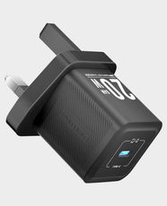 Vention 1-Port USB-C GaN Wall Charger | 20W | Compact Gallium Nitride Technology | PD Quick Charging | UK-Plug | FEPB0-UK - Black