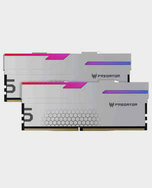 Buy Acer Predator Hermes DDR5 RGB 32GB (16GB × 2) - White in Qatar
