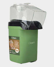 Clikon Popcorn Maker | 1200W Powerful Performance | Oil-Free Cooking | Transparent PC Design | Hot Air Cooking Technology | Easy to Use and Clean | CK2712 - Green