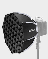 NEEWER Basics NS62P 45cm Octagonal Quick Release Softbox with Grid | Oxford Fabric and Aluminum Alloy | Bowens Mount | Effortless Assembly | Compatible with Aputure/Godox and Others - Black