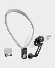 NEEWER GP-16 Magnetic Phone Neck Mount with Action Camera Support | POV Hands-Free Holder | 180° Adjustable | MagSafe Compatible | Wide Device Compatibility | Metal Material - Grey