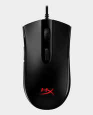 HyperX Pulsefire Core Wired Gaming Mouse | Up to 6200 DPI | Pixart 3327 Optical Sensor | Programmable Buttons | Customizable RGB Lighting | 1.8m Cable | Compatible with PC, PS5, PS4, Xbox Series X|S & One | 4P4F8AA - Black