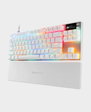 SteelSeries Apex Pro TKL Gen 3 Wired Gaming Keyboard | OmniPoint 3.0 Switches | Adjustable Actuation | OLED Display + RGB Lighting | Fast and Precise Inputs | Esports TKL Design | SS-KB-APX-PRO-TKL-GEN3-US-WH - White
