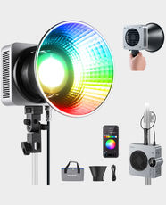 NEEWER HS200C 280W Portable RGB LED Video Light | 2500K-7500K Color Temperature | 18 Types Special Scene Effects | 7 Professional Light Modes | 0-100% Brightness Range | Smart Cooling System - Grey
