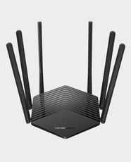 Mercusys MR50G AC1900 Wireless Dual Band Gigabit Router | 1900 Mbps (1300+600 Mbps) | 6 High-Gain Antennas with Beamforming | Full Gigabit Ports | MU-MIMO and Smart Connect | IPv4/IPv6 Support | WPA3 Security - Black