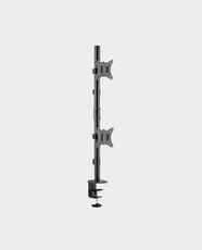 Skill Tech SH120 C02V Vertical Dual-Monitor Articulating Desk Mount | 17-32 Inch Screen Size Compatible | VESA 100x100mm | Max Load 9 Kg | Full Motion Adjustment | Sturdy Build and Finish
