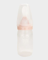 Farlin The Easy Feeder | Squeeze Bottle with Spoon | 180ml | BPA-Free Polypropylene and Silicone | AB-44003 - Pink