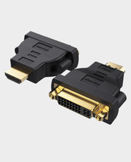 Vention HDMI Male to DVI (24+5) Female Bi-Directional Adapter | 1080p Resolution | PVC Shell | Gold-Plated Interface | Plug and Play | ECCBO - Black