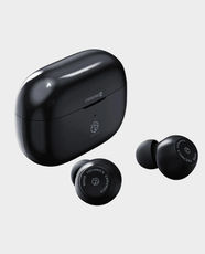 ROSESELSA Ceramics Wireless Earbuds With Super NC 200 | 10mm Dynamic Driver | 60ms Low Latency Gaming Mode | 35 Hours Total Playtime | Bluetooth 5.3 Multipoint | IPX5 Sweat Resistant - Black