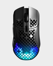 SteelSeries Aerox 5 Wireless Gaming Mouse | Ultra-Lightweight | 9 Programmable Buttons | Up to 180 Hours Battery Life | IP54 Water and Dust Resistance | 2.4GHz + Bluetooth 5.0 Connectivity | SS-MS-AEROX-5-WL - Black