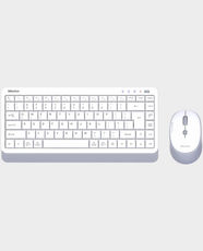Meetion MIni5000 Silent Wireless Office Keyboard and Mouse Combo | 2.4GHz / Bluetooth Connectivity | 86/87-Key Compact Keyboard | Adjustable DPI Mouse Up to 3200 DPI | 3 Million Click Mouse Lifespan - White