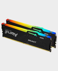 Kingston Fury Beast RGB DDR5 Memory | 64GB (2x32GB) | 5600MT/S | CL40 | KF556C40BB2AK2-64 - Black