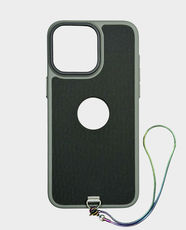 Strap Back Case for Apple iPhone 15 Pro Max | BC33 - Grey & black
