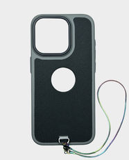 Strap Back Case for Apple iPhone 15 Pro | BC33 - Grey & black