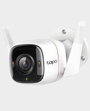 TP-Link Tapo C320WS Outdoor Security Wi-Fi Camera | 2K QHD Resolution | Full-Color Starlight Night Vision | AI Person and Vehicle Detection | IP66 Weatherproof | 512GB MicroSD Support - White