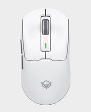 Meetion GW24 Wireless Tri-Mode Gaming Mouse | Up to 8000 Adjustable DPI | 5 Buttons | Up to 60 hours Battery Life | RGB Colors | Compatible with Windows and macOS - White
