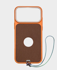 Strap Back Case for Apple iPhone 17 Pro | BC33 - Orange & Maroon