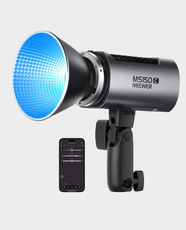 NEEWER MS150C 150W Mini RGB LED Video Light | 2700K–6500K Color Temperature | Infinity App and 2.4G Wireless Light Control | 17 Scene Effects | CRI 97+ / TLCI 98+ Color Accuracy | Aluminum Alloy Material - Black