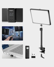NEEWER GL25B 12.9" Streaming Key Light | 25W Power | 2900K-7000K Color Temperature | CRI 98+ | 176 Premium LEDs | Cooling System | Silent Fanless Design | Adjustable Lighting Height and Angle - Black