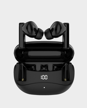 X.Cell Elite 5 Smart Watch Black Frame with Black Silicon Strap + X.Cell Soul 16 Pro Stereo Earbuds - Black