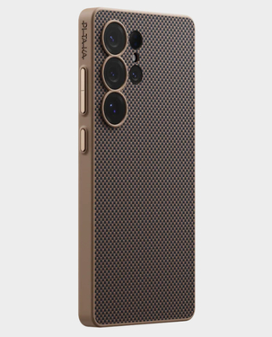 Pitaka Pin Button Case for Galaxy S25 Ultra - Black/Gold