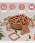 Ariro Wooden Teethers - Cheese and ice-cream stick