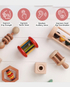 Ariro Wooden Rattle - Small Tumbler Red
