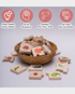 Ariro Wooden Chunky Puzzle-Fruits -16 Chunks