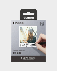 Canon Selphy Color Ink/Label XS-20 L Set of 20 Sheets in Qatar