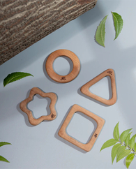 Ariro Wooden Teethers - Shapes