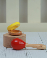Ariro Wood Maraca and Clapper