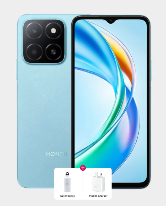 Honor X5b Plus 4GB 128GB (Honor 25W Power Adapter + Honor Water Bottle) - Ocean Blue