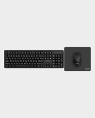 Pawa Keyboard & Mouse 3 in 1 Wireless Desktop Pack, English & Arabic Keys in Qatar
