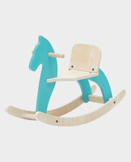 Ariro Traditional Rocking Horse For Kids (Blue) in Qatar